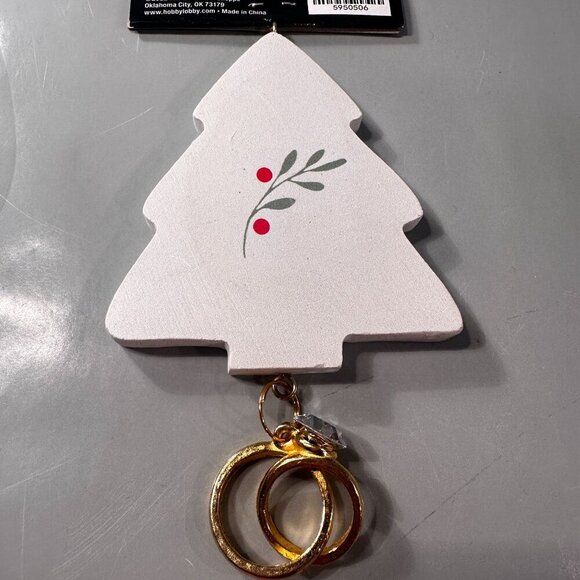 Christmas Shoppe Ornament Tree First Together Bride Groom Wedding Holiday - Picture 8 of 10